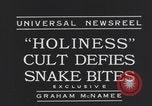 Image of Holiness snake handlers United States USA, 1934, second 7 stock footage video 65675079107
