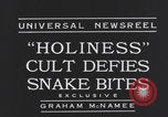 Image of Holiness snake handlers United States USA, 1934, second 8 stock footage video 65675079107