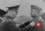 Image of Marshal Ion Antonescu awards medals Eastern Front, 1942, second 9 stock footage video 65675079119