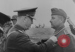 Image of Marshal Ion Antonescu awards medals Eastern Front, 1942, second 10 stock footage video 65675079119