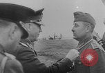 Image of Marshal Ion Antonescu awards medals Eastern Front, 1942, second 11 stock footage video 65675079119