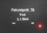 Image of V-1 rocket parts labeled Germany, 1944, second 9 stock footage video 65675079126
