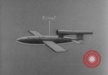 Image of V-1 rocket parts labeled Germany, 1944, second 19 stock footage video 65675079126