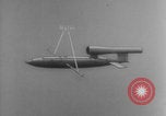 Image of V-1 rocket parts labeled Germany, 1944, second 37 stock footage video 65675079126