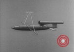 Image of V-1 rocket parts labeled Germany, 1944, second 38 stock footage video 65675079126