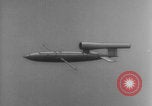 Image of V-1 rocket parts labeled Germany, 1944, second 41 stock footage video 65675079126