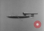 Image of V-1 rocket parts labeled Germany, 1944, second 42 stock footage video 65675079126