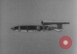 Image of V-1 rocket parts labeled Germany, 1944, second 62 stock footage video 65675079126
