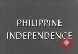 Standbild Philippinischer Unabhängigkeitstag Manila Philippinen, 1946, aus Sekunde 3 historischem Filmmaterial Videoclip 65675079149