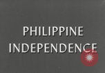 Standbild Philippinischer Unabhängigkeitstag Manila Philippinen, 1946, aus Sekunde 6 historischem Filmmaterial Videoclip 65675079149