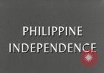Standbild Philippinischer Unabhängigkeitstag Manila Philippinen, 1946, aus Sekunde 8 historischem Filmmaterial Videoclip 65675079149