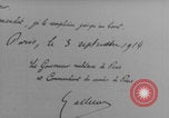 Image of Paris defense proclamation WWI Paris France, 1914, second 11 stock footage video 65675079169