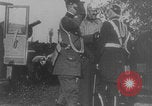 Image of Kaiser Wilhelm II meets officers WWI Germany, 1914, second 30 stock footage video 65675079186