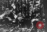 Standbild Französische Mitarbeiter Auto Tanks navigieren Wald Frankreich, 1917, aus Sekunde 19 historischem Filmmaterial Videoclip 65675079225