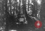 Standbild Französische Mitarbeiter Auto Tanks navigieren Wald Frankreich, 1917, aus Sekunde 25 historischem Filmmaterial Videoclip 65675079225