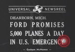 Image of Henry Ford with WWII planes Dearborn Michigan USA, 1940, second 6 stock footage video 65675079263
