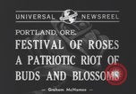 Standbild Parade zum Portland Rose Festival Portland Oregon USA, 1940, aus Sekunde 7 historischem Filmmaterial Videoclip 65675079264