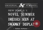 Image of New York summer dresses New York City USA, 1940, second 1 stock footage video 65675079266