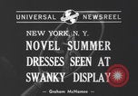 Image of New York summer dresses New York City USA, 1940, second 5 stock footage video 65675079266