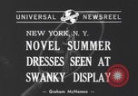 Image of New York summer dresses New York City USA, 1940, second 6 stock footage video 65675079266