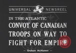 Image of Canadian Army WW2 ship deployment London London England United Kingdom, 1940, second 1 stock footage video 65675079270