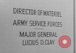 Image of Major General Lucius D Clay Washington DC USA, 1944, second 12 stock footage video 65675079276