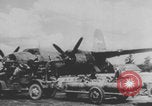 Image of B-17 bomber takeoff Europe, 1943, second 8 stock footage video 65675079287