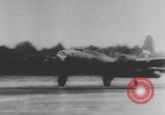 Image of B-17 bomber takeoff Europe, 1943, second 20 stock footage video 65675079287