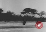 Image of B-17 bomber takeoff Europe, 1943, second 21 stock footage video 65675079287