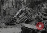 Image of captured German troops frisked Cherbourg Normandy France, 1944, second 33 stock footage video 65675079292