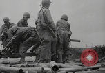Image of USA soldiers fire artillery Browning machine guns Cherbourg Normandy France, 1944, second 3 stock footage video 65675079294