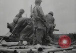 Image of USA soldiers fire artillery Browning machine guns Cherbourg Normandy France, 1944, second 4 stock footage video 65675079294