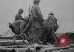 Image of USA soldiers fire artillery Browning machine guns Cherbourg Normandy France, 1944, second 5 stock footage video 65675079294