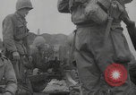 Image of USA soldiers fire artillery Browning machine guns Cherbourg Normandy France, 1944, second 9 stock footage video 65675079294
