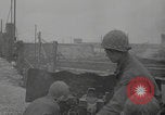 Image of USA soldiers fire artillery Browning machine guns Cherbourg Normandy France, 1944, second 25 stock footage video 65675079294