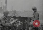 Image of USA soldiers fire artillery Browning machine guns Cherbourg Normandy France, 1944, second 31 stock footage video 65675079294