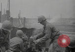 Image of USA soldiers fire artillery Browning machine guns Cherbourg Normandy France, 1944, second 33 stock footage video 65675079294
