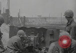Image of USA soldiers fire artillery Browning machine guns Cherbourg Normandy France, 1944, second 38 stock footage video 65675079294