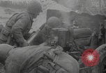 Image of USA soldiers fire artillery Browning machine guns Cherbourg Normandy France, 1944, second 51 stock footage video 65675079294