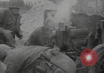 Image of USA soldiers fire artillery Browning machine guns Cherbourg Normandy France, 1944, second 52 stock footage video 65675079294