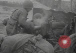 Image of USA soldiers fire artillery Browning machine guns Cherbourg Normandy France, 1944, second 56 stock footage video 65675079294
