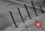 Image of Spiked gun road obstacle demolition Cherbourg Normandy France, 1944, second 8 stock footage video 65675079297