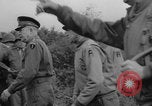 Image of Generals Eisenhower and Bradley inspect artillery WW2 La Haye Du Puits France, 1944, second 3 stock footage video 65675079304