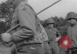Image of Generals Eisenhower and Bradley inspect artillery WW2 La Haye Du Puits France, 1944, second 4 stock footage video 65675079304