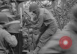 Image of Generals Eisenhower and Bradley inspect artillery WW2 La Haye Du Puits France, 1944, second 17 stock footage video 65675079304