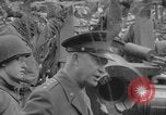 Image of Generals Eisenhower and Bradley inspect artillery WW2 La Haye Du Puits France, 1944, second 26 stock footage video 65675079304
