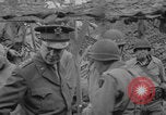 Image of Generals Eisenhower and Bradley inspect artillery WW2 La Haye Du Puits France, 1944, second 30 stock footage video 65675079304