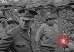 Image of Generals Eisenhower and Bradley inspect artillery WW2 La Haye Du Puits France, 1944, second 31 stock footage video 65675079304