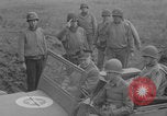 Image of Generals Eisenhower and Bradley inspect artillery WW2 La Haye Du Puits France, 1944, second 34 stock footage video 65675079304