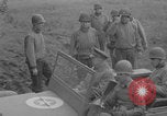 Image of Generals Eisenhower and Bradley inspect artillery WW2 La Haye Du Puits France, 1944, second 35 stock footage video 65675079304